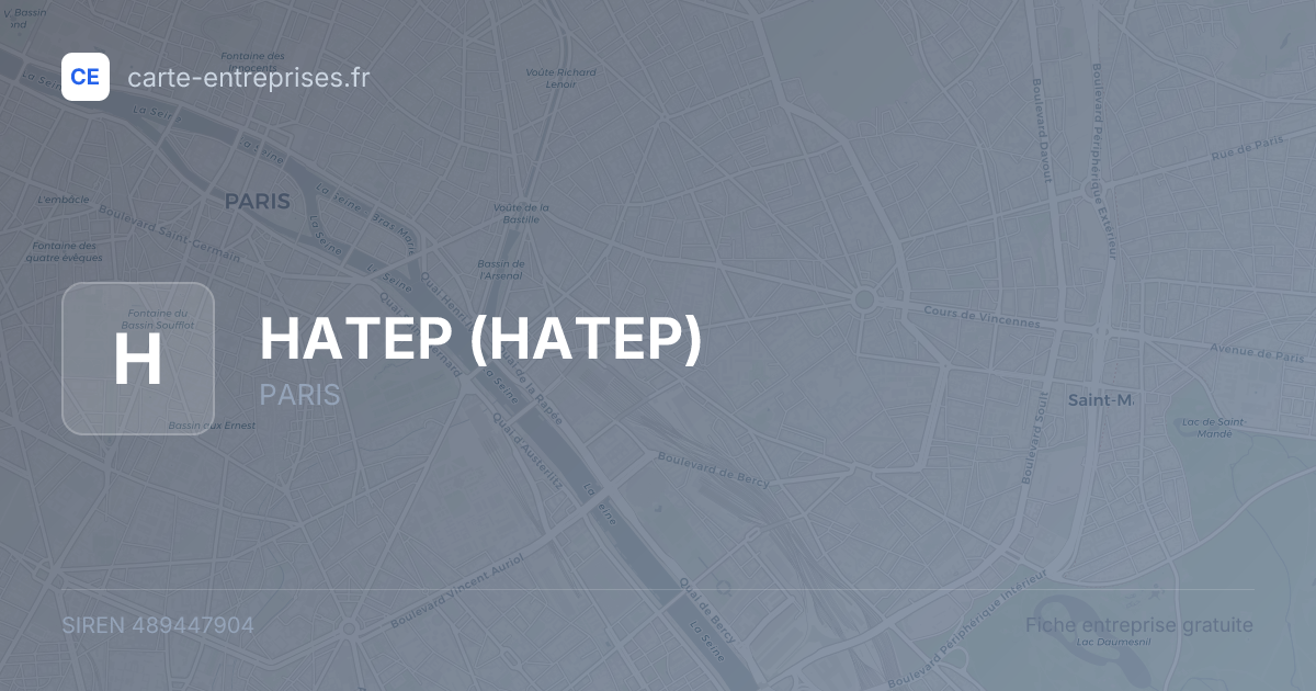 HATEP — 489447904 — fiche entreprise