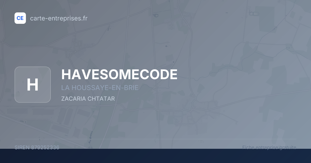 HAVESOMECODE — 879252336 — fiche entreprise