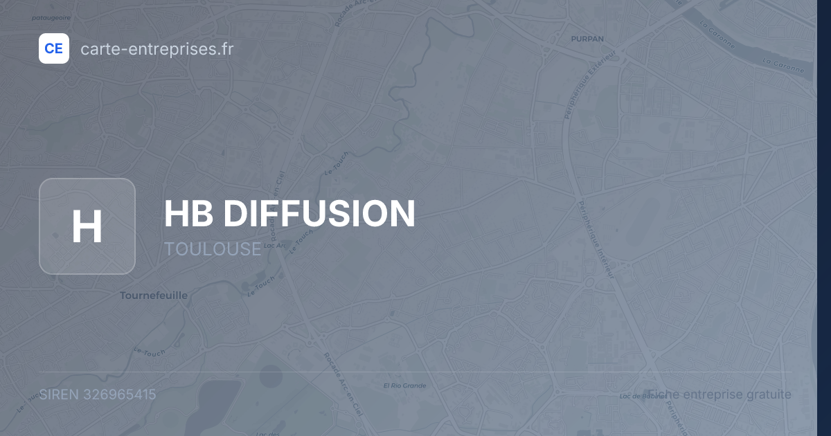 HB DIFFUSION — 326965415 — fiche entreprise
