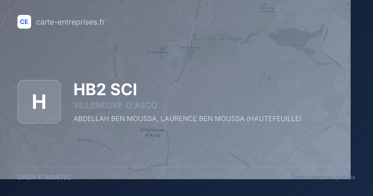 HB2 SCI — 479506792 — fiche entreprise