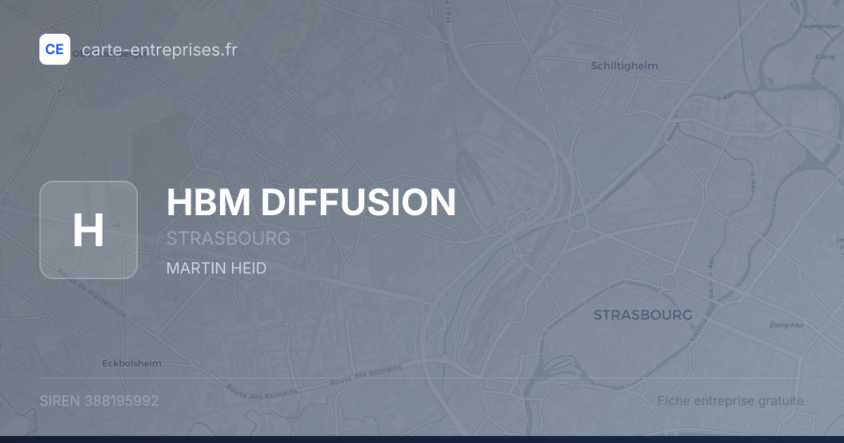 HBM DIFFUSION — 388195992 — fiche entreprise
