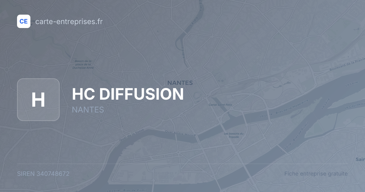 HC DIFFUSION — 340748672 — fiche entreprise