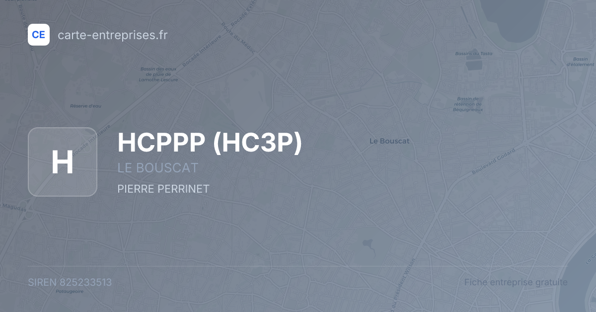 HCPPP (HC3P) — 825233513 — fiche entreprise