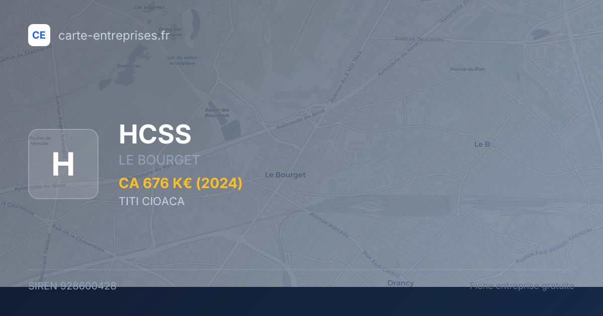 HCSS — 928600428 — fiche entreprise