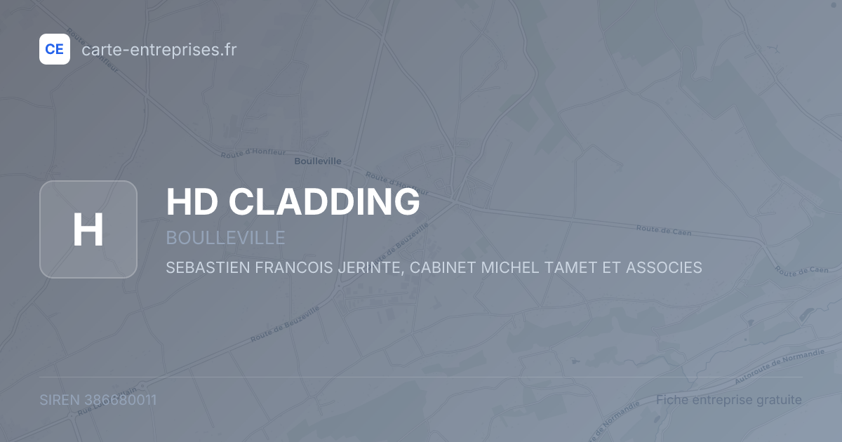 HD CLADDING — 386680011 — fiche entreprise