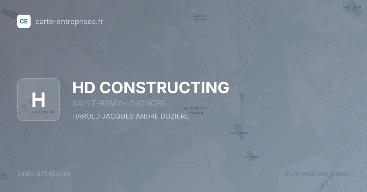 HD CONSTRUCTING — 879403244 — fiche entreprise
