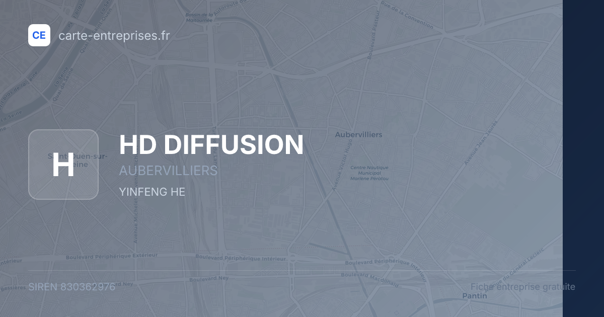 HD DIFFUSION — 830362976 — fiche entreprise