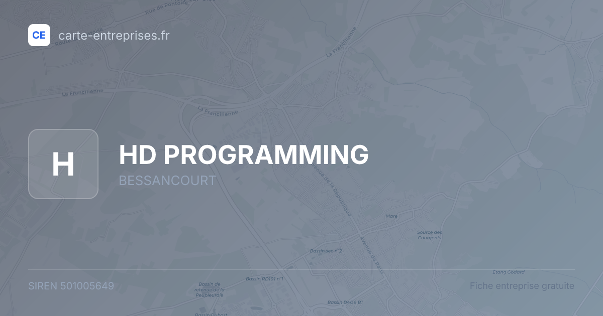 HD PROGRAMMING — 501005649 — fiche entreprise
