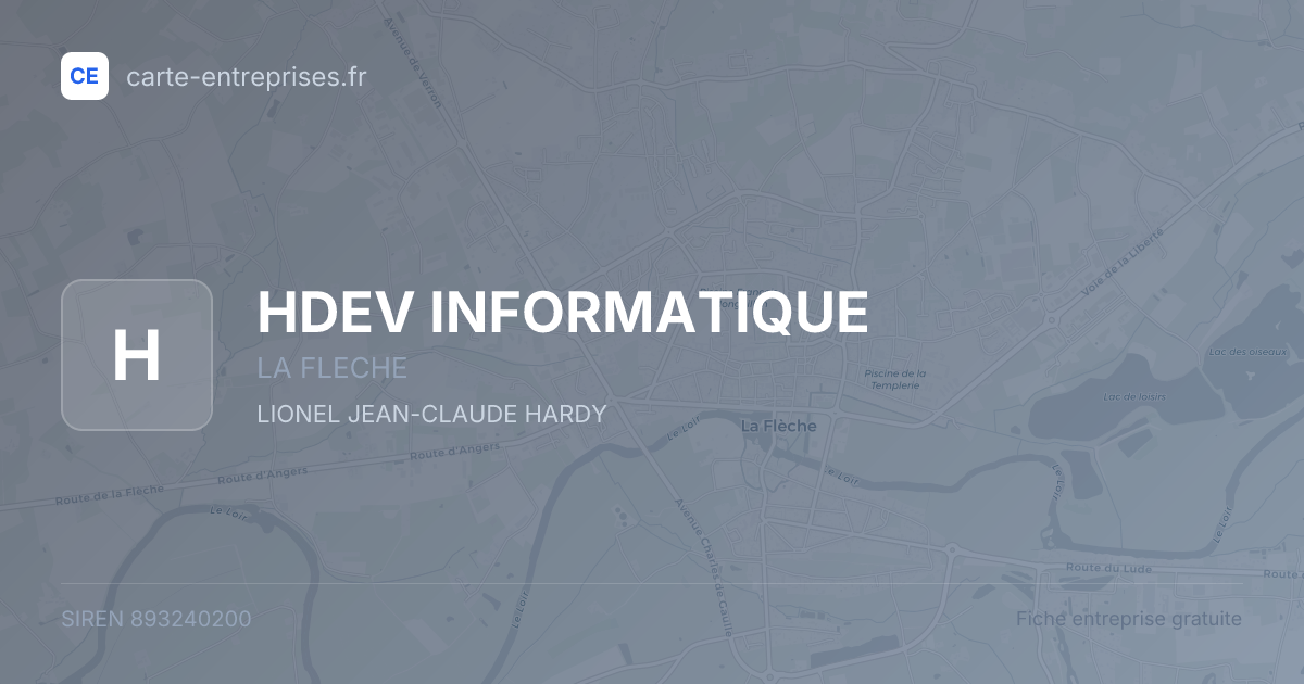 HDEV INFORMATIQUE — 893240200 — fiche entreprise