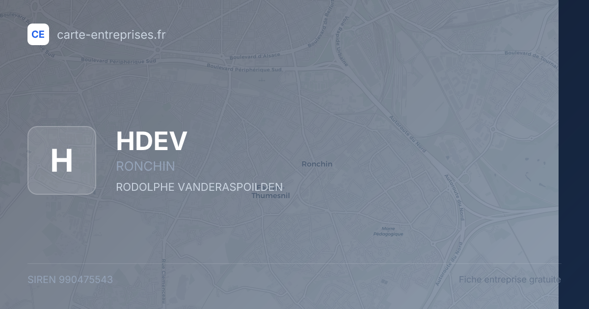 HDEV — 990475543 — fiche entreprise