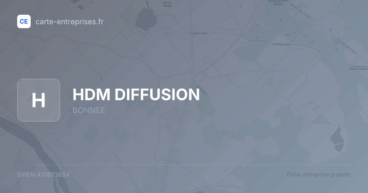 HDM DIFFUSION — 431873884 — fiche entreprise