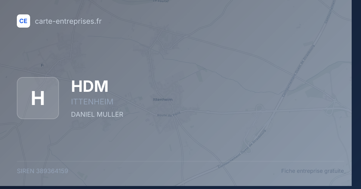 HDM — 389364159 — fiche entreprise