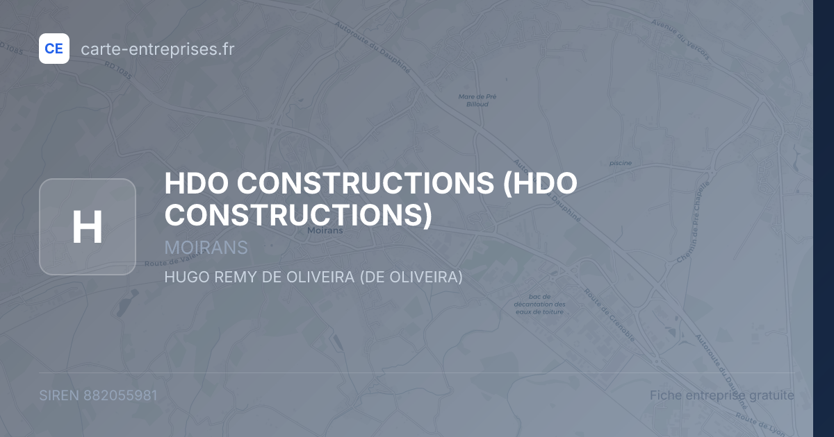 HDO CONSTRUCTIONS — 882055981 — fiche entreprise
