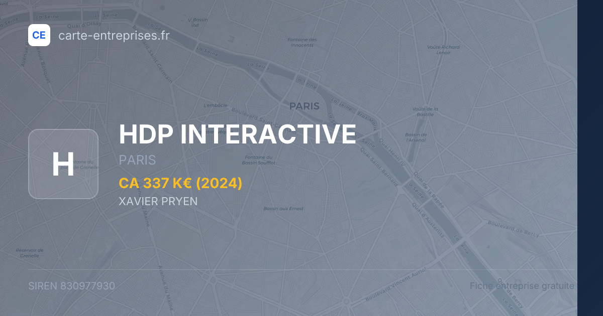 HDP INTERACTIVE — 830977930 — fiche entreprise