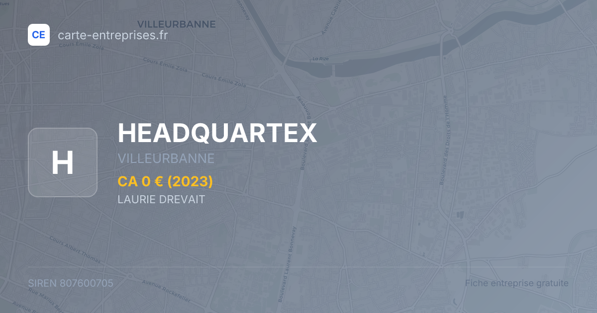 HEADQUARTEX — 807600705 — fiche entreprise