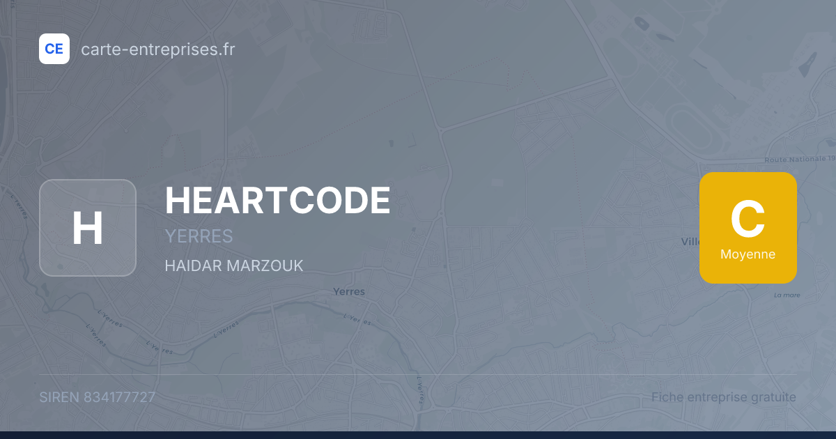HEARTCODE — 834177727 — fiche entreprise