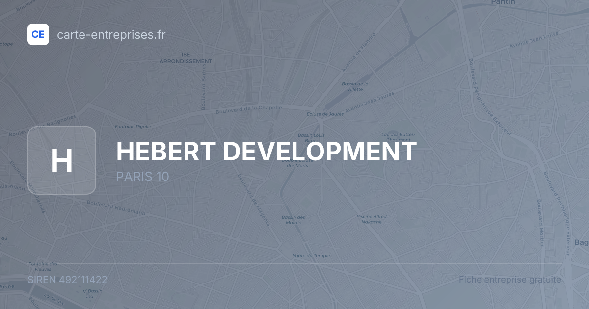 HEBERT DEVELOPMENT — 492111422 — fiche entreprise