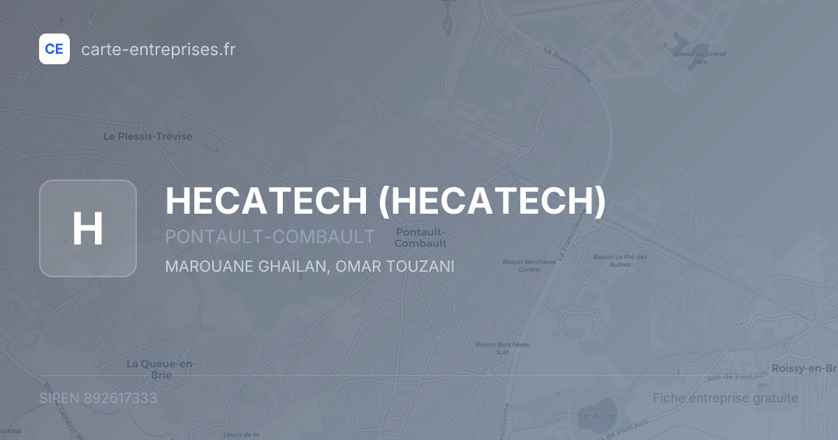 HECATECH — 892617333 — fiche entreprise