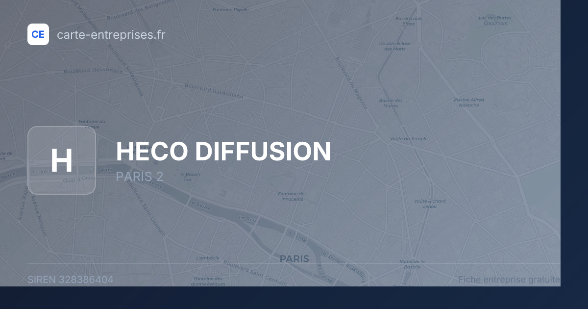 HECO DIFFUSION — 328386404 — fiche entreprise