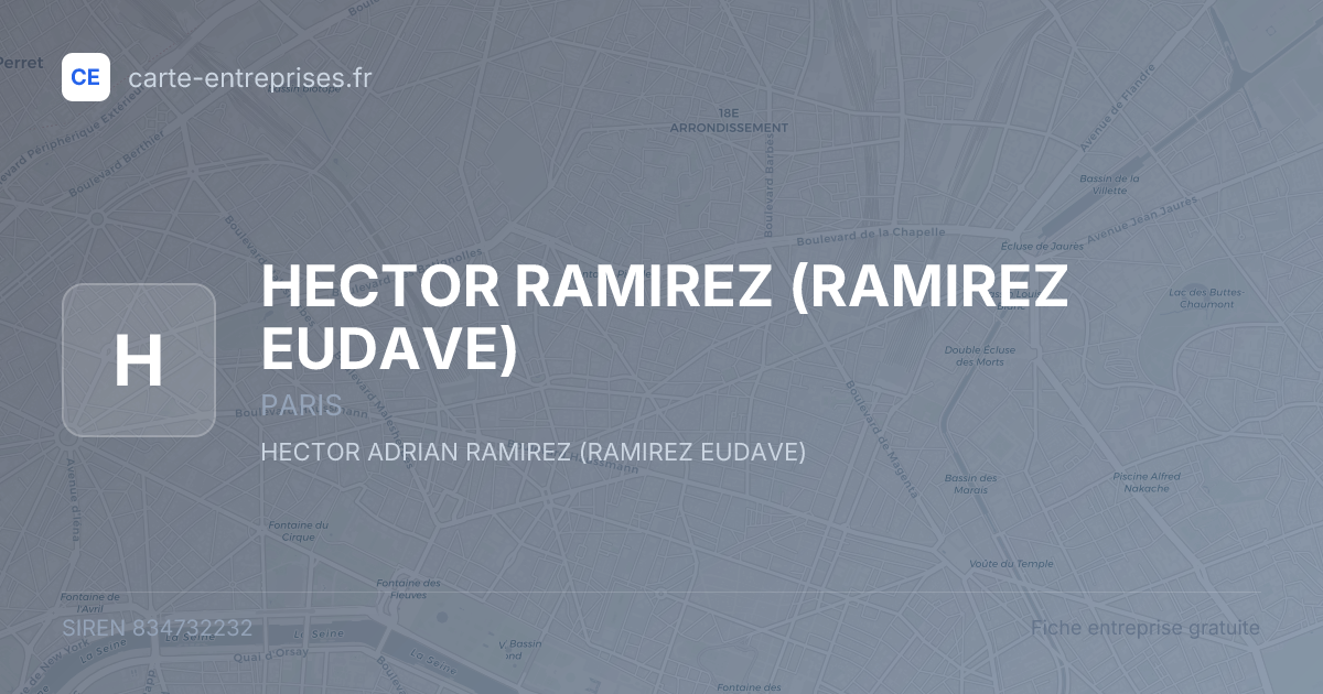 HECTOR RAMIREZ (RAMIREZ EUDAVE) — 834732232 — fiche entreprise