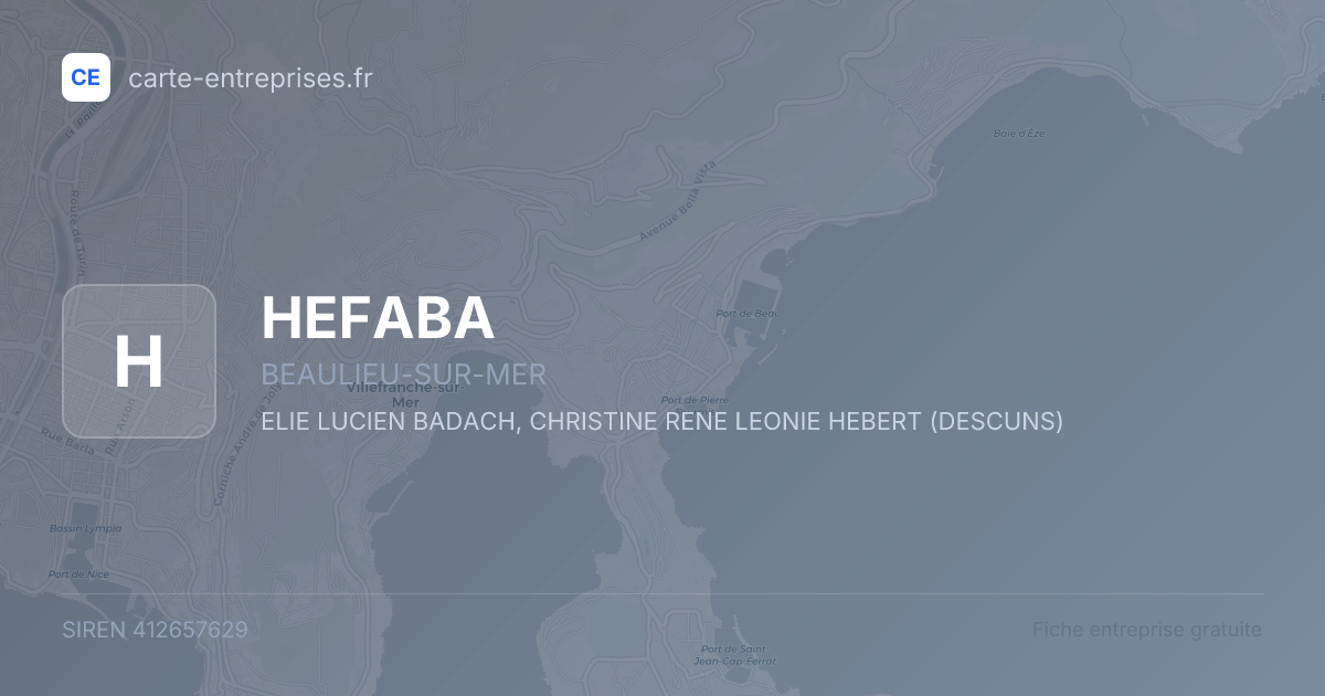 HEFABA — 412657629 — fiche entreprise
