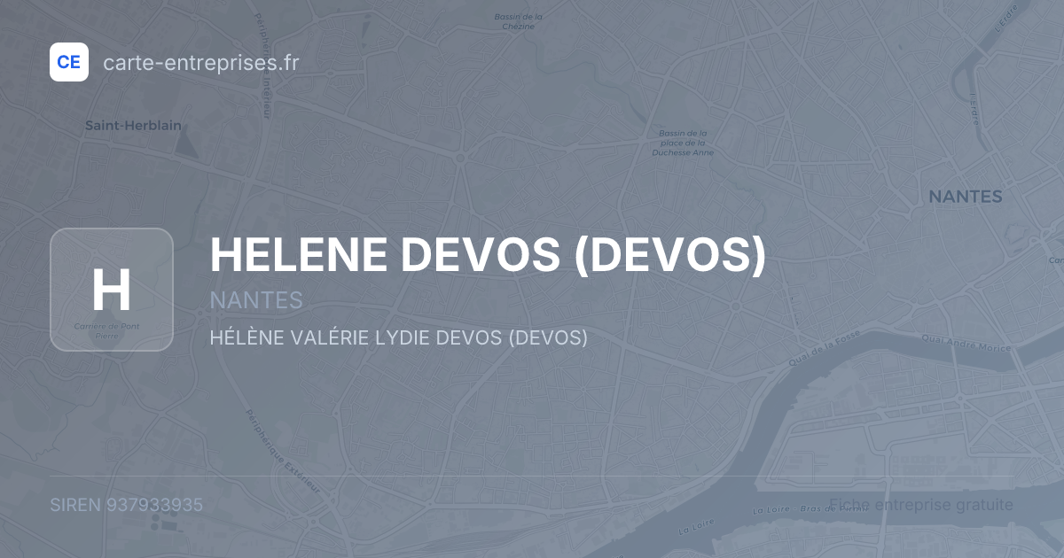HELENE DEVOS (DEVOS) — 937933935 — fiche entreprise