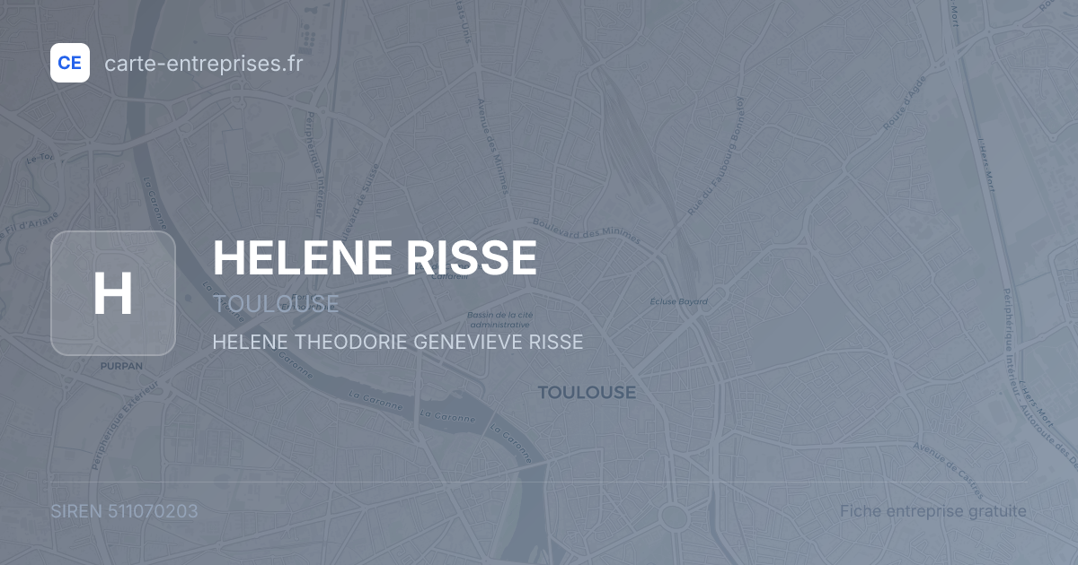 HELENE RISSE — 511070203 — fiche entreprise