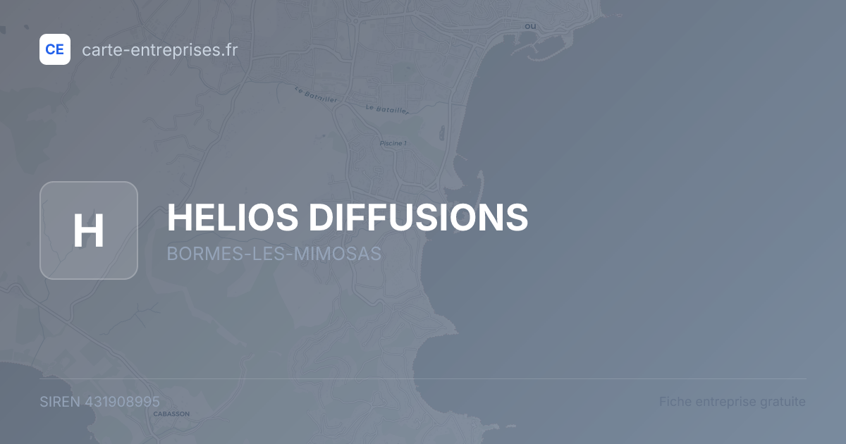 HELIOS DIFFUSIONS — 431908995 — fiche entreprise