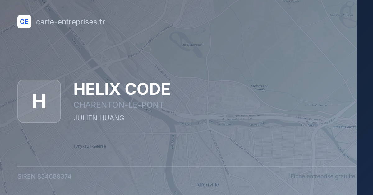 HELIX CODE — 834689374 — fiche entreprise