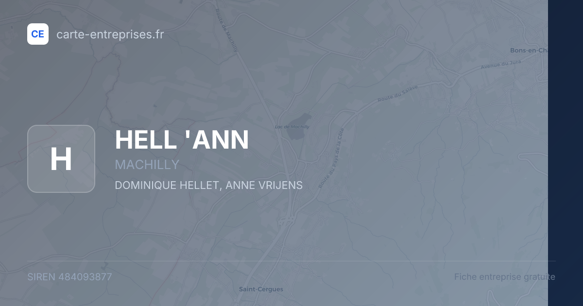 HELL 'ANN — 484093877 — fiche entreprise
