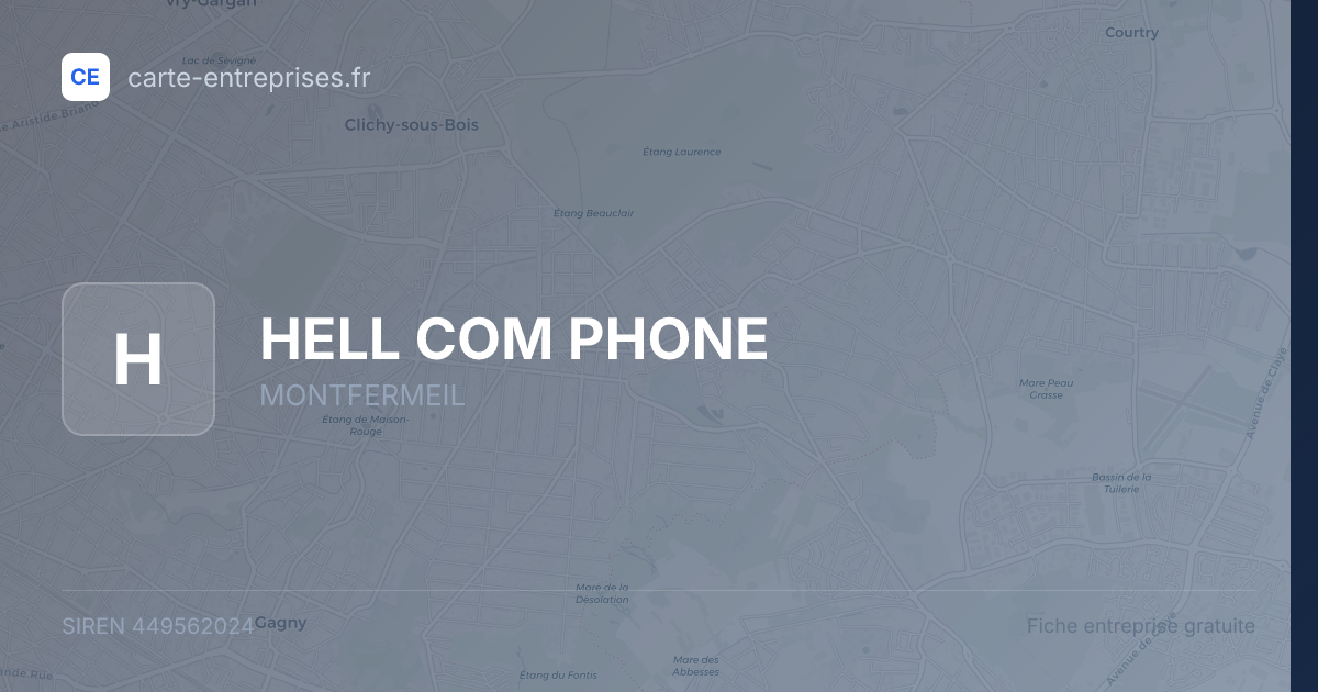 HELL COM PHONE — 449562024 — fiche entreprise