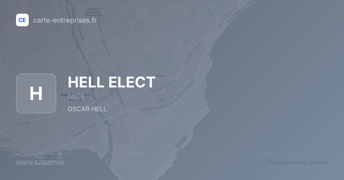 HELL ELECT — 821580149 — fiche entreprise