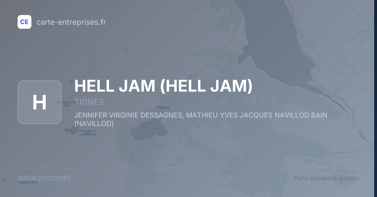 HELL JAM — 815286265 — fiche entreprise