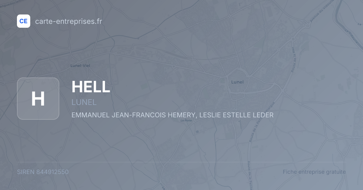 HELL — 844912550 — fiche entreprise