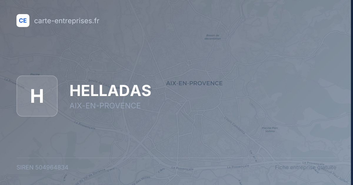 HELLADAS — 504964834 — fiche entreprise