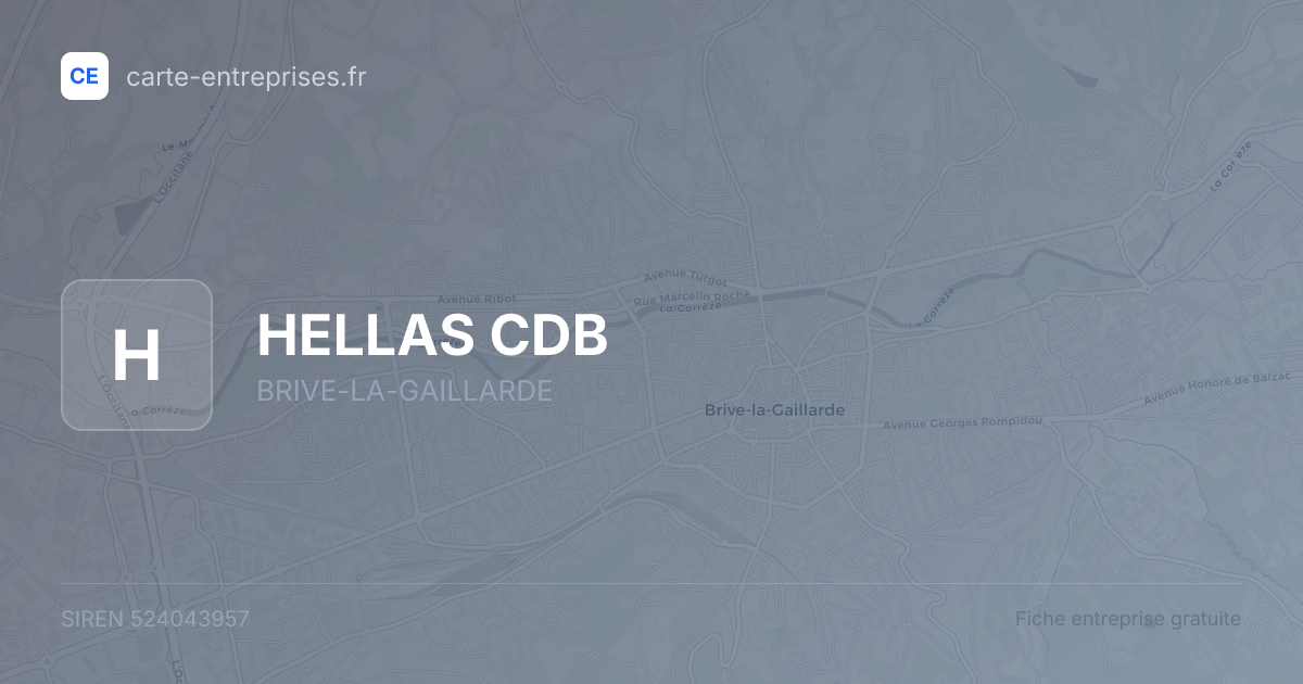 HELLAS CDB — 524043957 — fiche entreprise