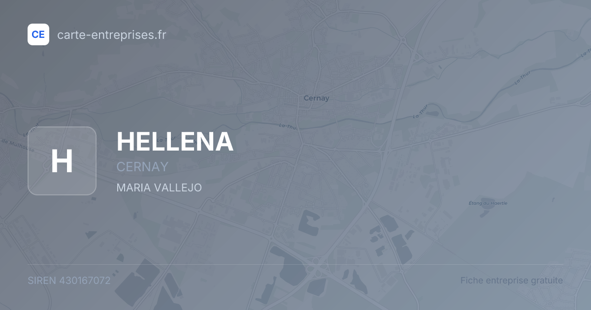 HELLENA — 430167072 — fiche entreprise