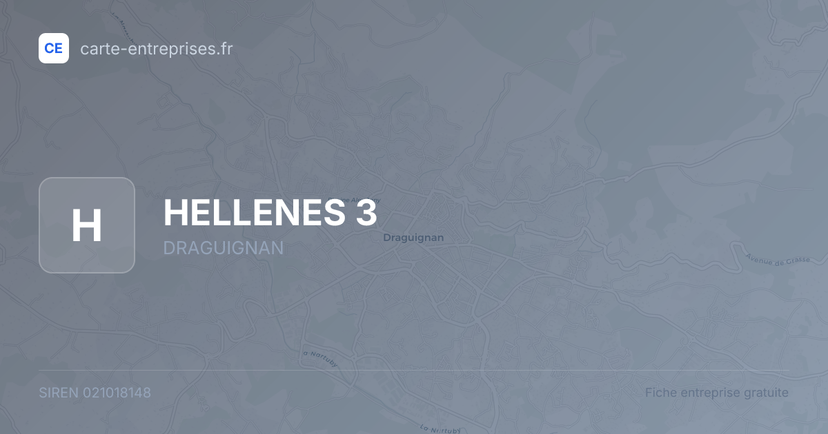 HELLENES 3 — 021018148 — fiche entreprise
