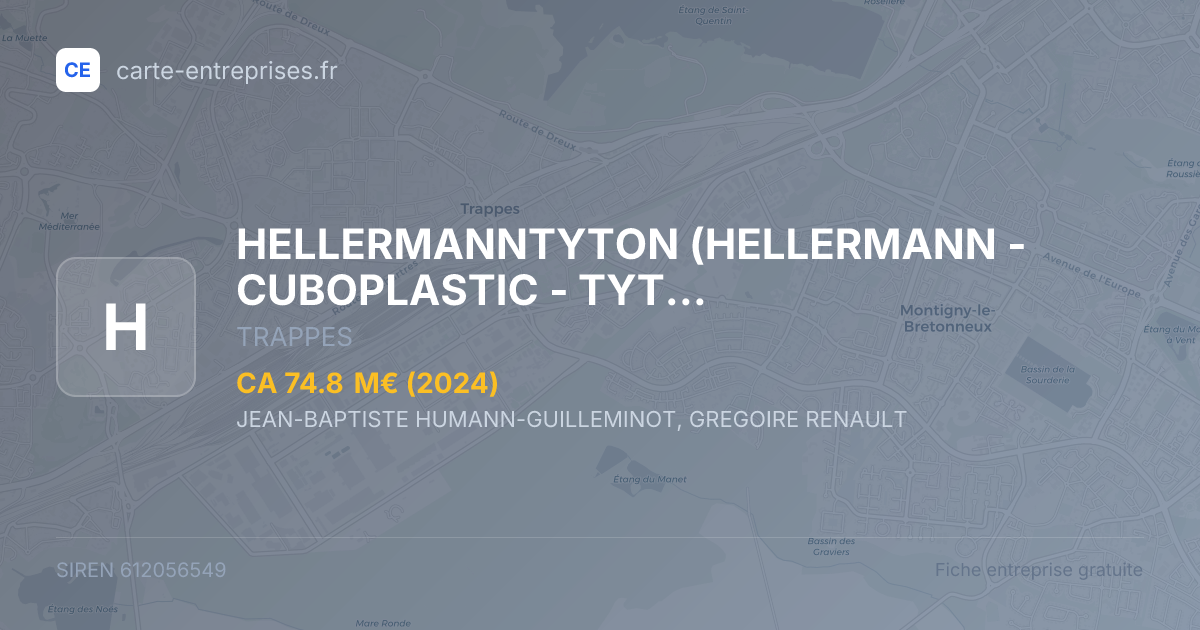 HELLERMANNTYTON (HELLERMANN - CUBOPLASTIC - TYTON - RW DATA) — 612056549 — fiche entreprise