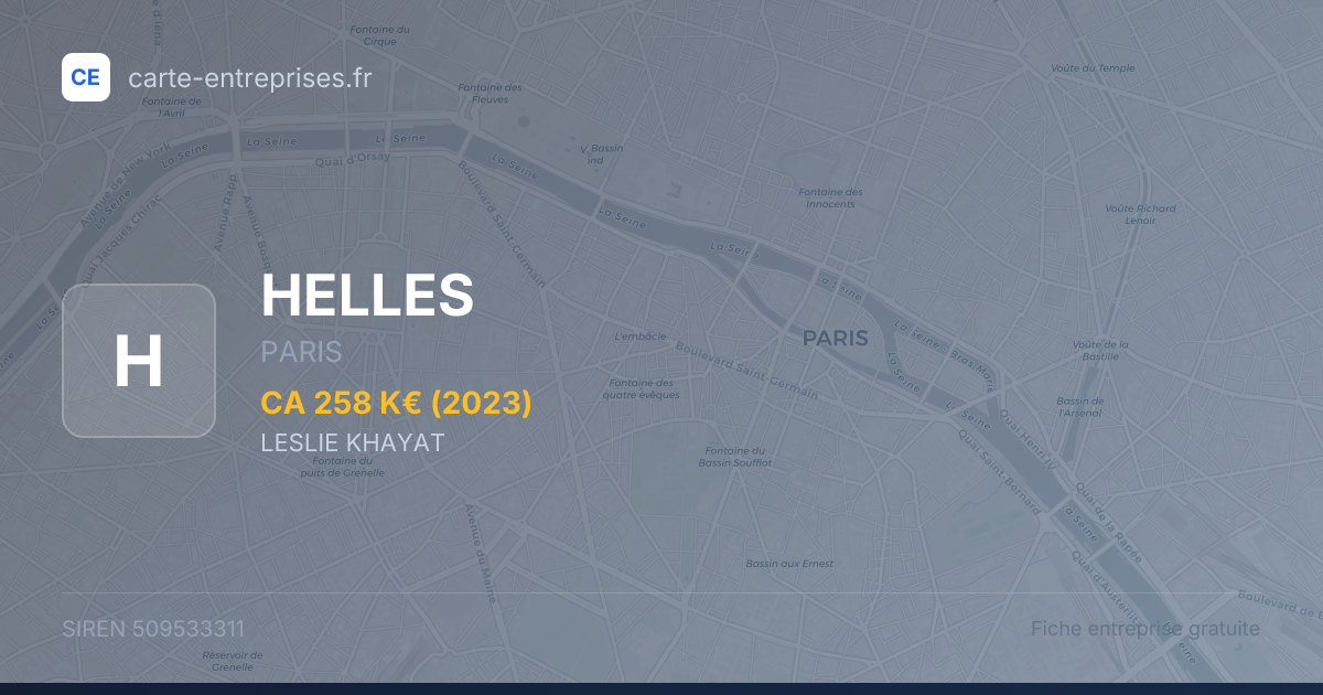 HELLES — 509533311 — fiche entreprise