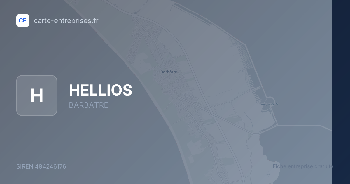 HELLIOS — 494246176 — fiche entreprise
