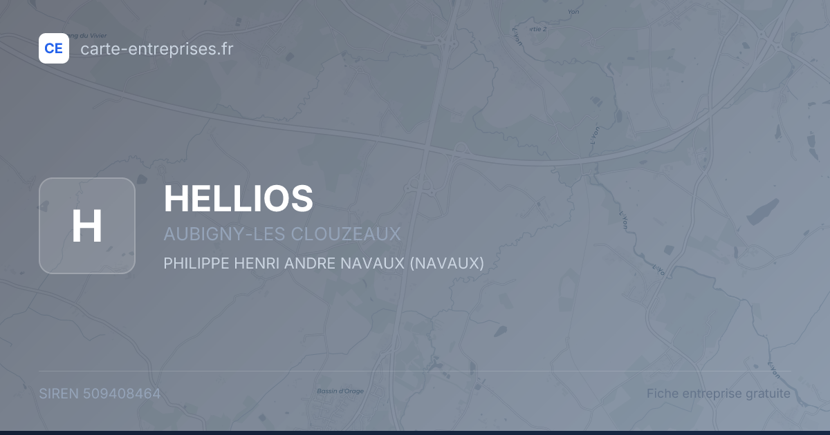 HELLIOS — 509408464 — fiche entreprise