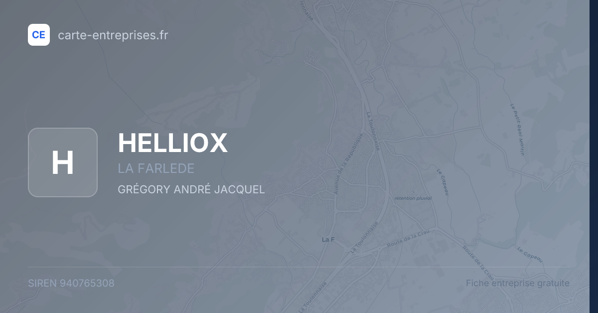 HELLIOX — 940765308 — fiche entreprise