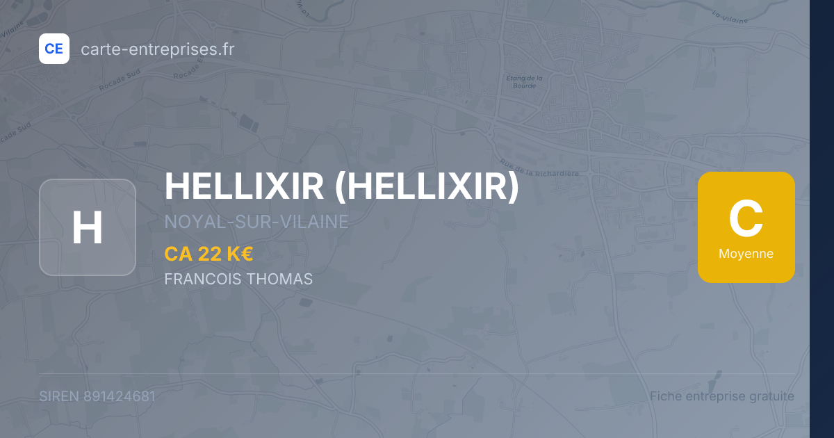 HELLIXIR — 891424681 — fiche entreprise
