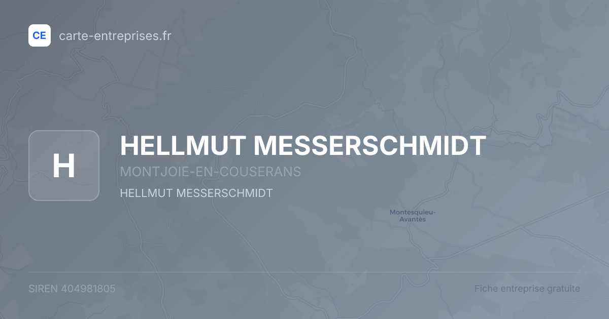 HELLMUT MESSERSCHMIDT — 404981805 — fiche entreprise