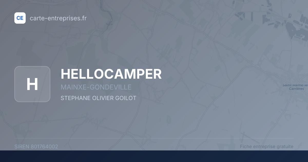 HELLOCAMPER — 801764002 — fiche entreprise