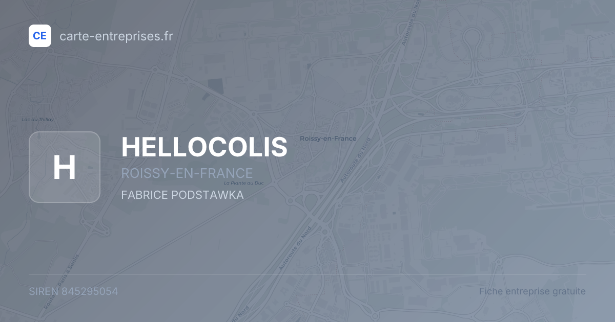 HELLOCOLIS — 845295054 — fiche entreprise