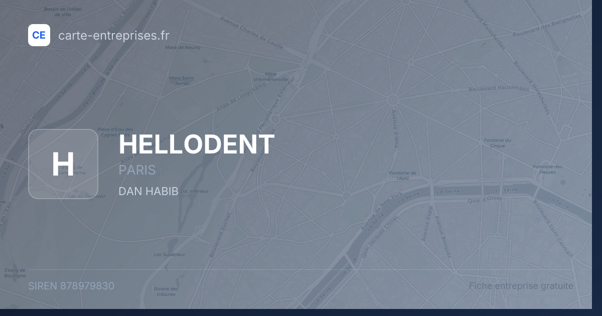 HELLODENT — 878979830 — fiche entreprise