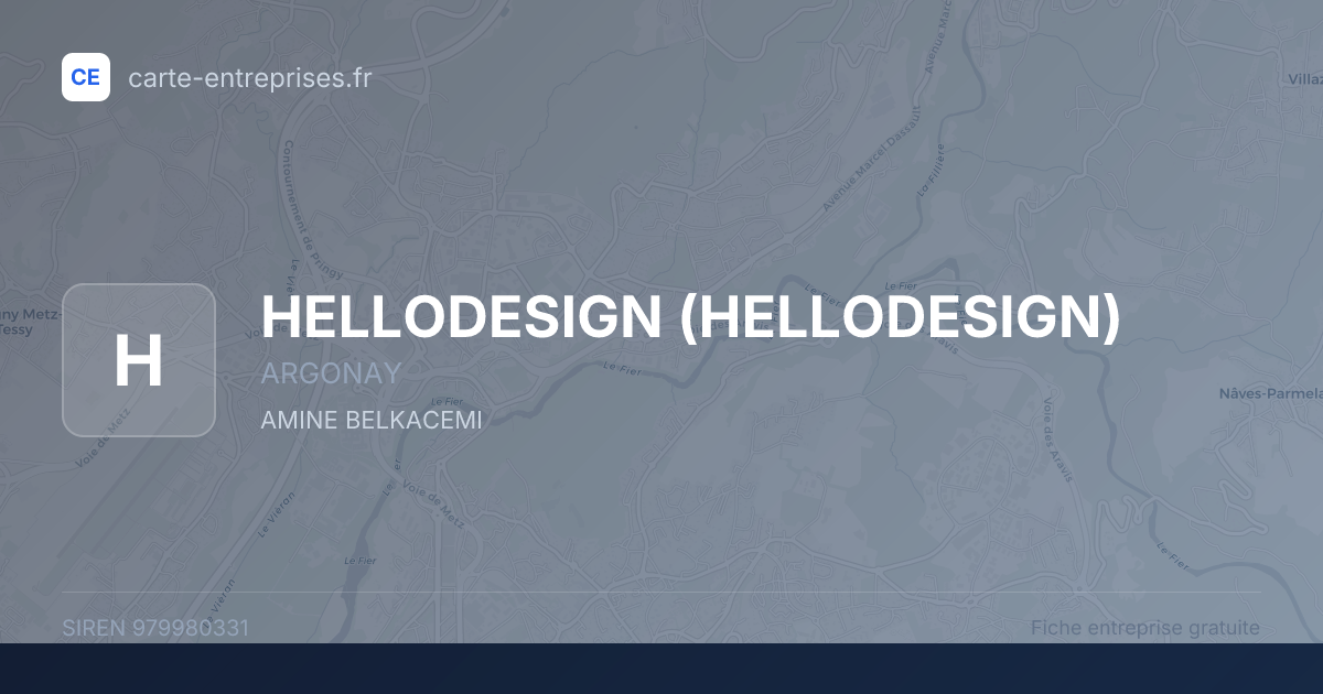 HELLODESIGN — 979980331 — fiche entreprise