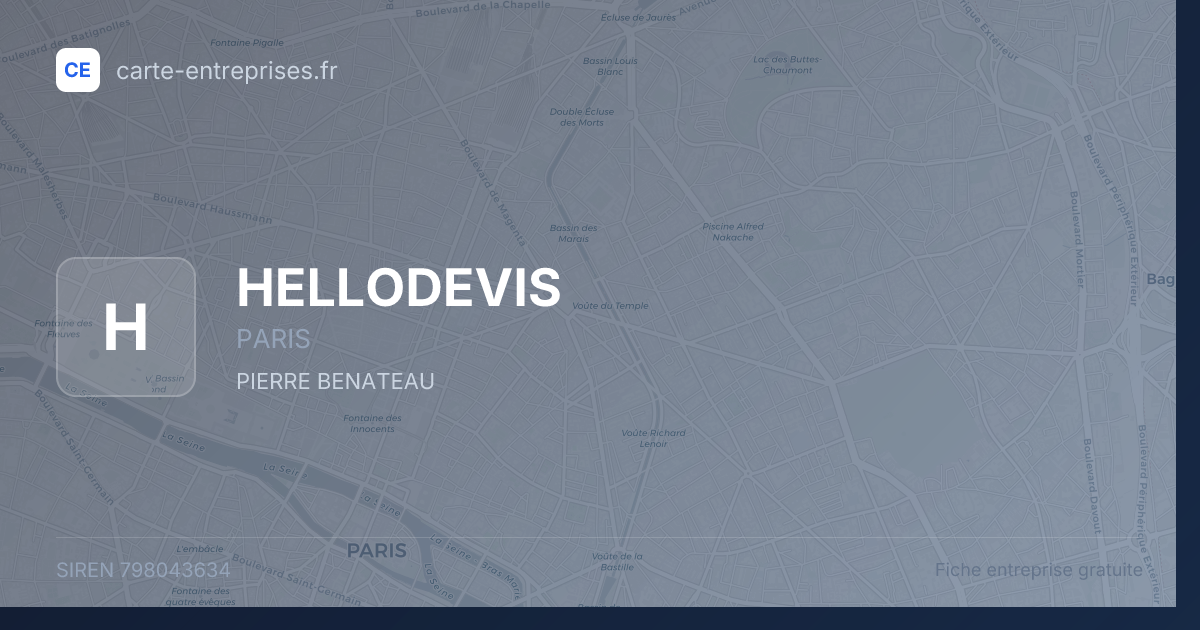 HELLODEVIS — 798043634 — fiche entreprise